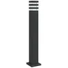 Image de Lampadaire D'extÃ©rieur Avec Sortie 80 Cm Aluminium Noir Helloshop26 02_0042531