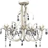 Image de Lustre Plafonnier Suspendu Lampe Antique Cristal 42,5 Cm Blanc Helloshop26 2402018