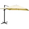 Image de Parasol Professionnel Restaurant Pour Jardin Terrasse 3x4m (Ã5m) Polyester/Aluminium 26kg CrÃ¨me Sans Pied 04_0003336