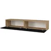 Image de Meuble TV tÃ©lÃ©viseur Ã©tagÃ¨res beige 135 x 31 x 25 cm