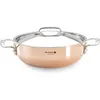 Image de SAUTOIR BOMBE CUIVRE PRIMA MATERA INDUCTION Ã +COUVERCLE 28CM