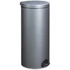 Image de Poubelle Ã  pÃ©dale 30L Gris MÃ©tal ROSSIGNOL ELORA