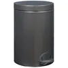 Image de Rossignol - Poubelle Ã  pedale 14l noir basalte 90267