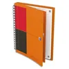 Image de Oxford Cahier Meetingbook Inconnect Orange Spirale 160 Pages PerforÃ©es 80g LignÃ©es 6 Mm Format Tablette 17,6 X 25 Cm (B5)
