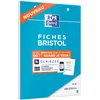 Image de Oxford Bloc De 30 Fiches Bristol PerforÃ©es 2.0 A5 Q5/5 Blanc