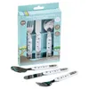 Image de Thermobaby Coffret 'mes Premiers Couverts' Set Fourchette Couteau Cuillere Inox Savane