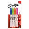 Image de Sharpie 2065403 Lot De 4 Marqueurs Permanent Pointe Fine Couleurs Fun Assorties