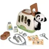Image de Smoby - Mallette VÃ©tÃ©rinaire - 1 Peluche Panda Et De Nombreux Accessoires - Produit 2 En 1 : Cage De Transport - Fabrication FranÃ§ai