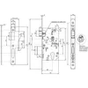 Image de Serrure Urgence type D 458 tÃªtiÃ¨re inox