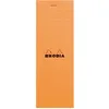 Image de Clairefontaine  Bloc Rhodia Orange NÂ°8 7,4x21 80f AgrafÃ©es 80g Q.5x5