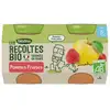 Image de Blédina Récolte BIO Dès 6 mois - Petits Pots de Fruits - Pommes Fraises 2x130g