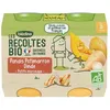 Image de BlÃ©dina Les RÃ©coltes Bio, Petits Pots Pour BÃ©bÃ© Bio DÃ¨s 8 Mois, Panais Potimarron Dinde, 2x200g
