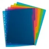 Image de Elba Intercalaire School Life 6 Touches PolypropylÃ¨ne Translucide A4 Maxi, Coloris Assortis