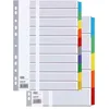 Image de Elba Intercalaire En Carte Blanche 170g, 6 Touches RenforcÃ©es Mylar, Format A4