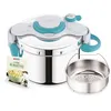 Image de Cocotte-minute SEB ClipsoMinut Easy+ Bleu 6 L poignÃ©es rabattables
