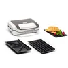 Image de Tefal Snack XL SW7011 gaufrier et appareil Ã  croque-monsieur 850 W Blanc et Acier inoxydable