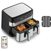 Image de Tefal Dual Easy Fry & Grill EY905D Double 8,3 L Autonome 2700 W Friteuse d'air chaud Acier inoxydable