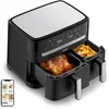 Image de Tefal Dual Easy Fry & Grill EY9018 Double 8,3 L Autonome Friteuse d'air chaud Noir