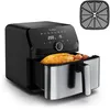 Image de Moulinex Easy Fry Mega EZ855D20 friteuse Unique 7,5 L Autonome Friteuse d'air chaud Noir et Acier inoxydable