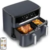 Image de Friteuse Ã  air - MOULINEX - Dual Easy Fry XXL - 11L - 7 programmes - Gris Poivre de Java