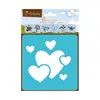 Image de Set de 6 pochoirs enfant - Coeurs