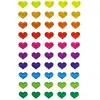 Image de Gommettes à volumes - Coeurs multicolores x50