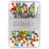 Image de Épingles à tête de verre Arc-en-ciel 30 x 0,60 mm 80 pcs