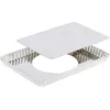 Image de Tarte Rectangulaire CannelÃ©e - Fer Blanc - Fond Mobile - 290x205 Mm Dim Ext / 275x195mm Dim Int - H25mm
