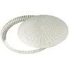 Image de TourtiÃ¨re CannelÃ©e PerforÃ©e - Fer Blanc - Fond Mobile - Ã240 Mm H28 Mm