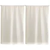 Image de Linder - Paire rideaux Etamine vitrage blanc 55 x 160 cm  - Blanc
