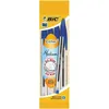 Image de 4 Stylos-Bille CristalÂ® Bleu