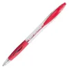 Image de Bic Stylo Ã Bille Rechargeable Pointe Moyenne RÃ©tractable Encre Rouge Corps Transparent Et Grip Atlantis