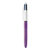 Image de Bic 4-Colour Pro Ballpoint Pen 1.0mm Tip Width Assorted Pack Of 12