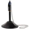 Image de Bic Stylo Bille 4 Couleurs Sur Socle Coloris Noir, Encre Bleu