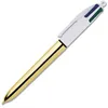 Image de Stylo - 4 Couleurs - Pointe Moyenne - Bic - Corps MÃ©tal Or