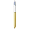 Image de Stylo bille 4 couleurs 1 mm Shine Or