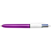 Image de Stylo bille 4 couleurs 1 mm Shine Violet métallisé