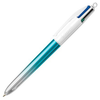 Image de Stylo bille 4 couleurs Dégradé Turquoise Argenté