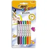 Image de Bic Mini Velleda Feutre EffaÃ§able Ã Sec Noir / Bleu / Rouge / Vert / Orange /...