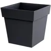 Image de Eda Pot CarrÃ© Toscane 39cm - Contenance 38l - Gris Anthracite