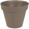 Image de Pot Rond Taupe - DiamÃ¨tre 80 Cm - 170 Litres - Toscane 13623 Eda Plastiques
