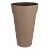 Image de Pot De Fleur Rond Toscane Ã 48 X H.80 Cm - Taupe - Eda