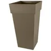 Image de Pot De Fleur CarrÃ© Toscane 43 X H.80 Cm - Taupe - Eda