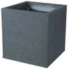 Image de Eda Pot CarrÃ© Graphit 39cm - Contenance 35l - Gris Anthracite