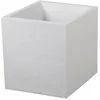 Image de Eda Pot CarrÃ© Graphit 39cm - Contenance 35l - Blanc CÃ©rusÃ©