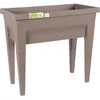 Image de Eda Espace Potager Avec Table City VÃ©gÃ©table 73x38,5x68cm - Contenance 57l - Taupe