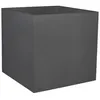 Image de Pot Carré Graphit - Anthracite - 49.5x49.5x49.5 - 57l - Eda Plastiques - Intérieur Et Extérieur