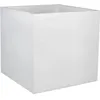 Image de Pot CarrÃ© Graphit - Blanc CÃ©rusÃ© - 49.5x49.5x49.5 - 57l - Eda Plastiques - IntÃ©rieur Et ExtÃ©rieur