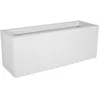 Image de JardiniÃ¨re Graphit - Blanc CÃ©rusÃ© - 59x19.5x22.8cm 25l - Eda Plastiques - IntÃ©rieur Et ExtÃ©rieur