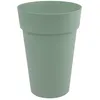 Image de Pot De Fleurs Rond En Plastique Ã 46 Cm Eda Toscane Vert Laurier